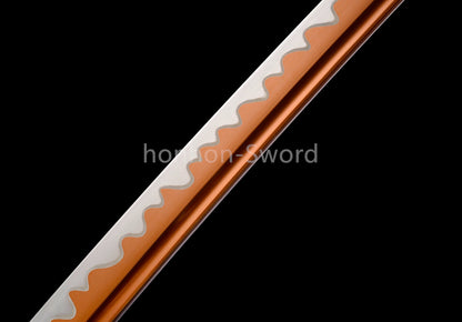 Katana à lame bleue en acier à haute teneur en carbone 1095, épée de samouraï japonais, épée complète noire 