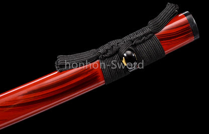 Katana à lame bleue en acier à haute teneur en carbone 1095, épée de samouraï japonais, épée complète noire 