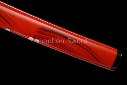 Katana à lame bleue en acier à haute teneur en carbone 1095, épée de samouraï japonais, épée complète noire 