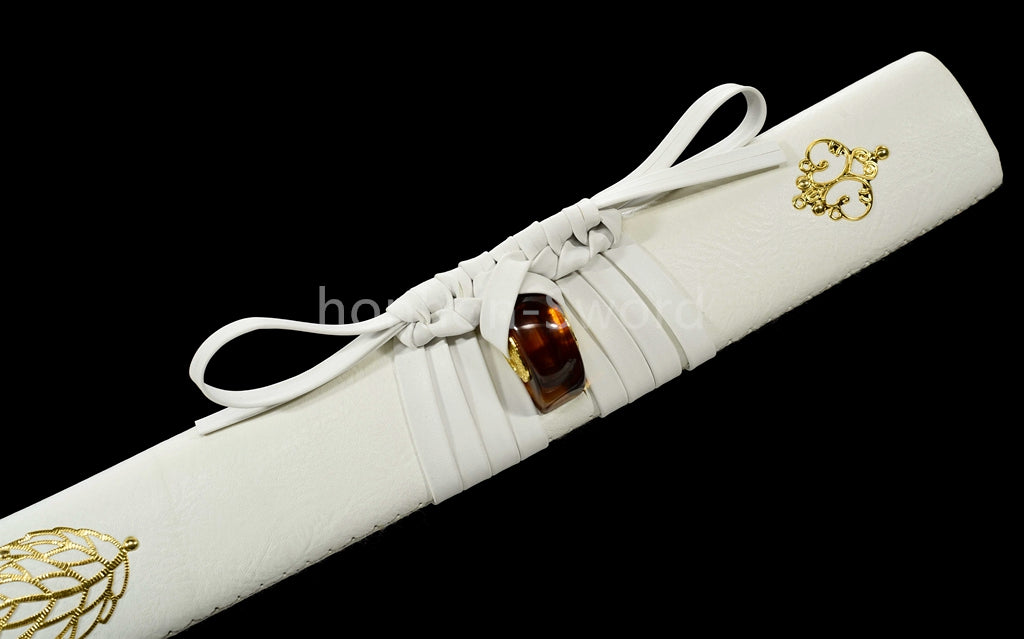 Katana à lame bleue en acier à haute teneur en carbone 1095, épée de samouraï japonais, épée complète noire 