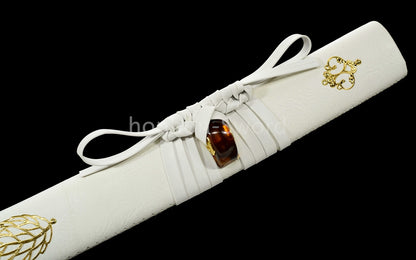 Katana à lame bleue en acier à haute teneur en carbone 1095, épée de samouraï japonais, épée complète noire 