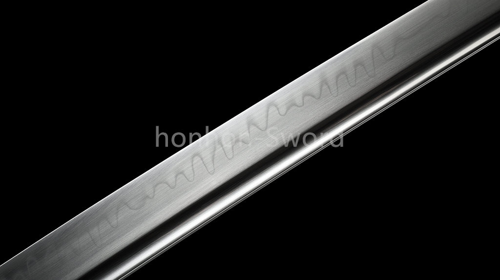 Katana à lame bleue en acier à haute teneur en carbone 1095, épée de samouraï japonais, épée complète noire 