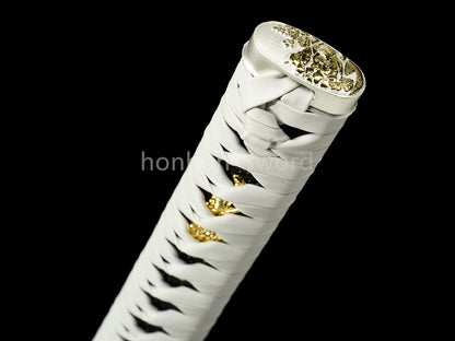 Katana à lame bleue en acier à haute teneur en carbone 1095, épée de samouraï japonais, épée complète noire 