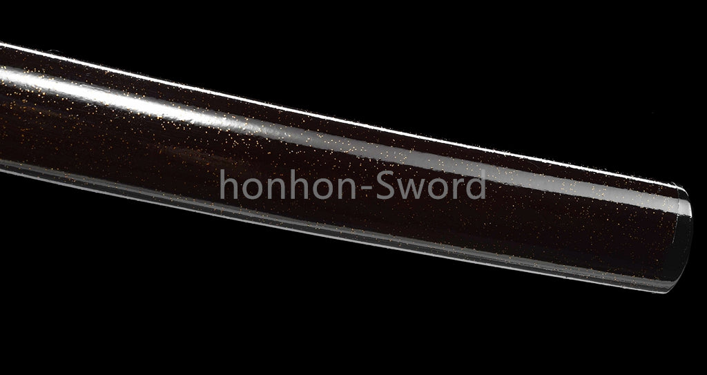 T10 Clay Tempered Japanese Katana Samurai Sword Brass Tsuba Full Tang For Battle