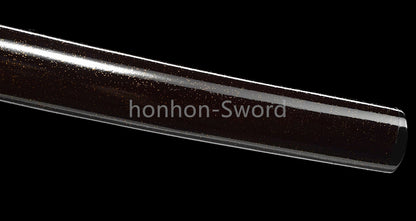 T10 Clay Tempered Japanese Katana Samurai Sword Brass Tsuba Full Tang For Battle