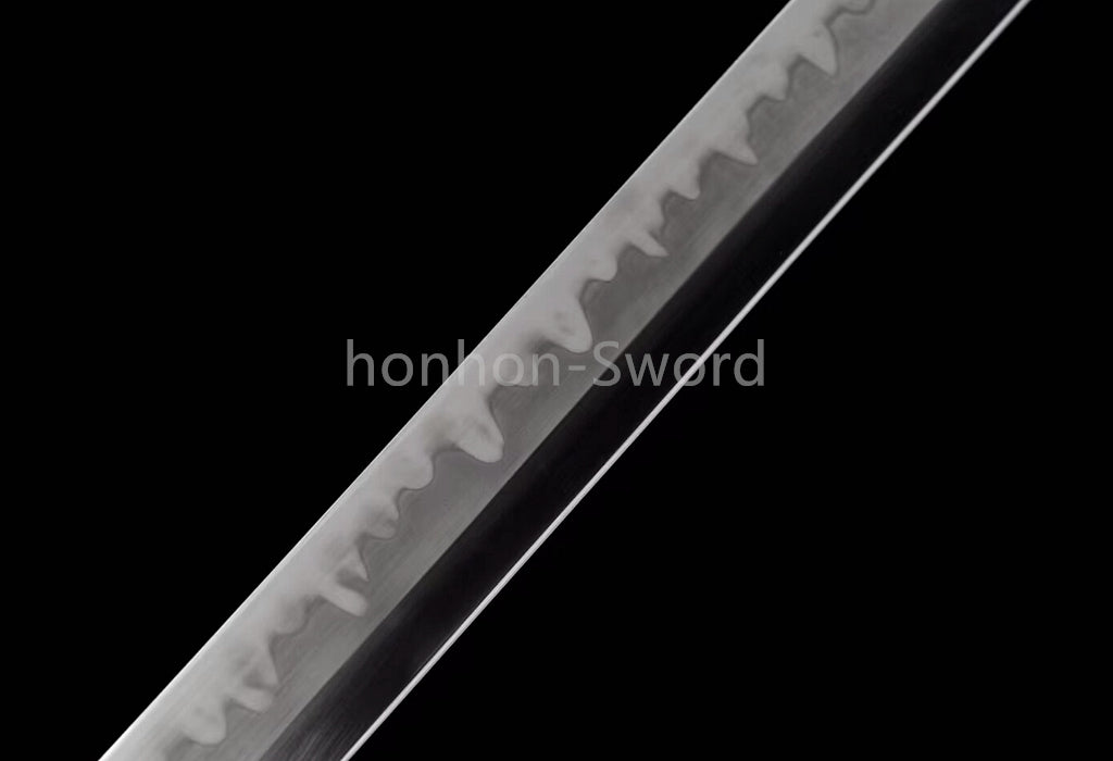 Japanese Katana T10 Clay Tempered Samurai Sword Brass Tsuba Full Tang For Battle