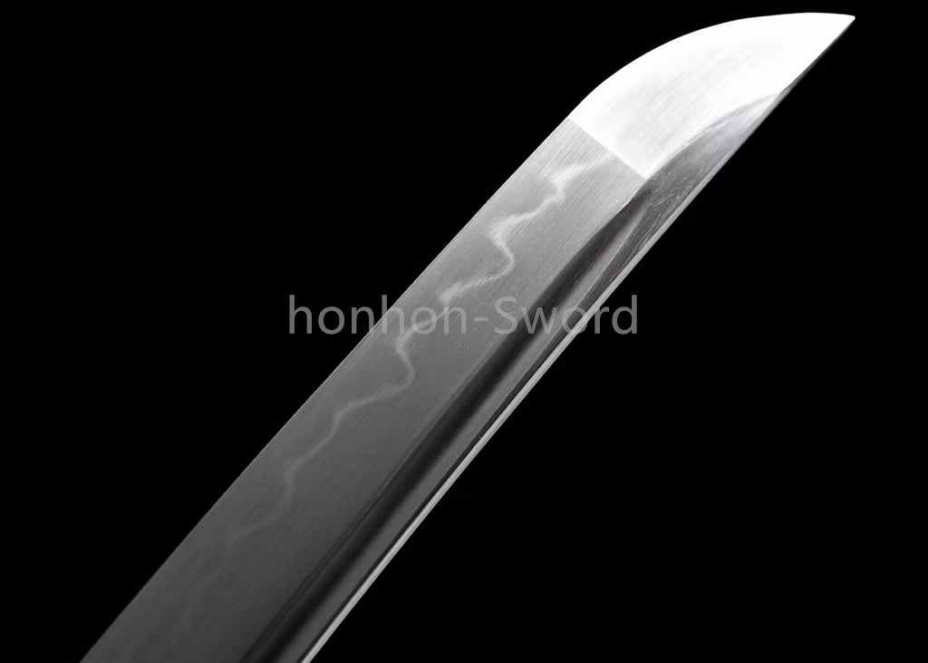 Japanese Tanto T10 Steel Clay Tempered Samurai Sword Full Tang Real Battle Ready