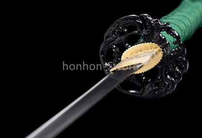 Japanese Tanto T10 Steel Clay Tempered Samurai Sword Full Tang Real Battle Ready