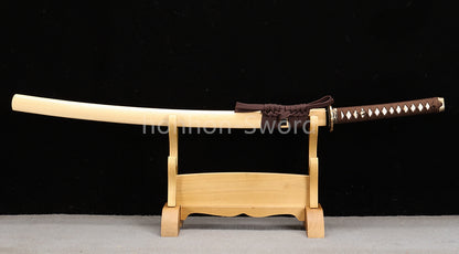26inch T10 Steel Clay Tempered Japanese Katana Brass Tsuba Samurai Sword Sharp Battle Ready Real