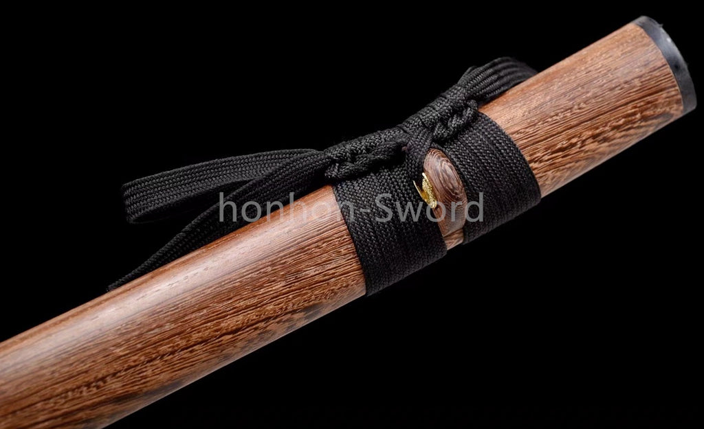 Damascus Folded Steel Clay Tempered Japanese Katana Samurai Sword Full Tang Real