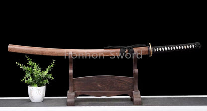 Damascus Folded Steel Clay Tempered Japanese Katana Samurai Sword Full Tang Real