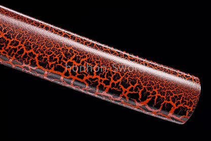 Japanese Tanto Damascus Folded Steel Clay Tempered Samurai Sword Full Tang Real