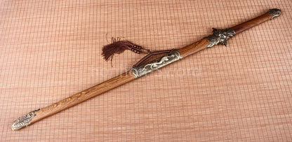 Forge à la main Damas Katana en acier plié épée de samouraï japonais tranchante tout noir 