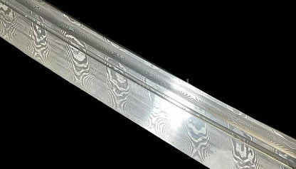 Folded Steel Twisted Pattern Chinese Dao 绣春刀 Real Sword Brass Sharp for Display.