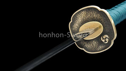 L6 Steel 26inch Mirror Polished Japanese Katana Samurai Sword Brass Tsuba Full Tang For Battle