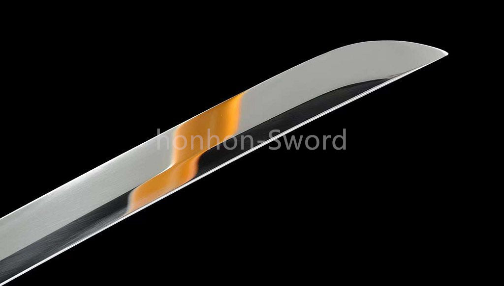 L6 Steel 26inch Mirror Polished Japanese Katana Samurai Sword Brass Tsuba Full Tang For Battle