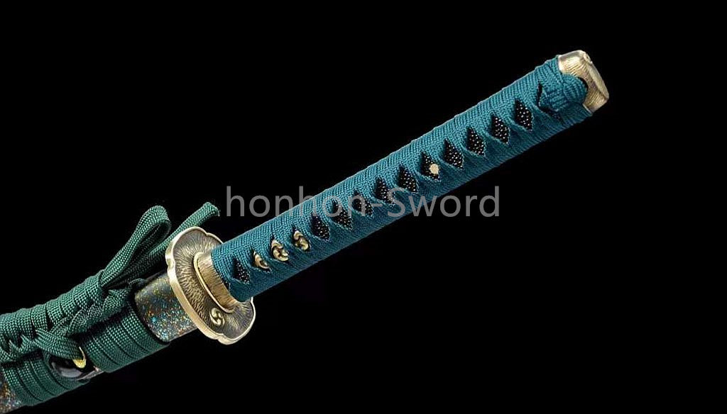 L6 Steel 26inch Mirror Polished Japanese Katana Samurai Sword Brass Tsuba Full Tang For Battle