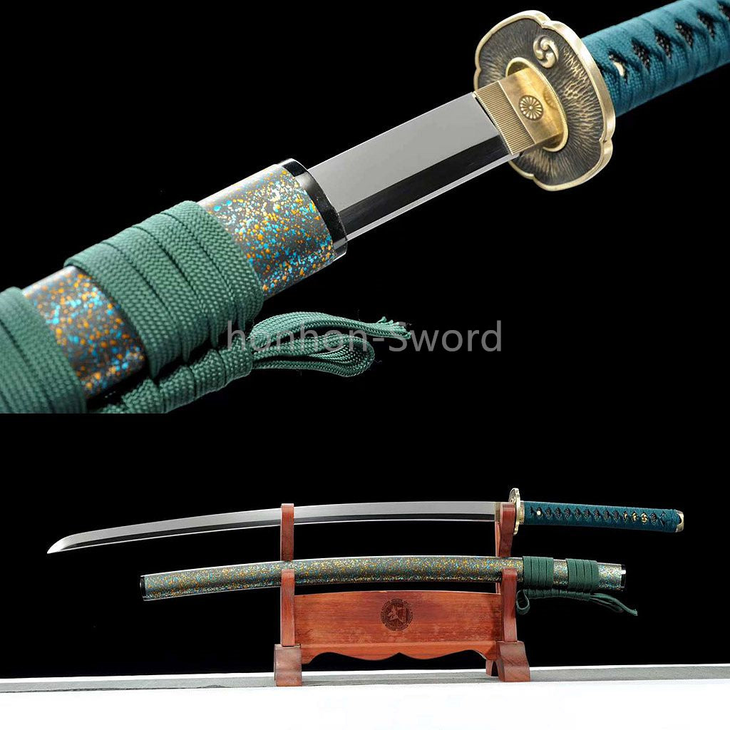 L6 Steel 26inch Mirror Polished Japanese Katana Samurai Sword Brass Tsuba Full Tang For Battle