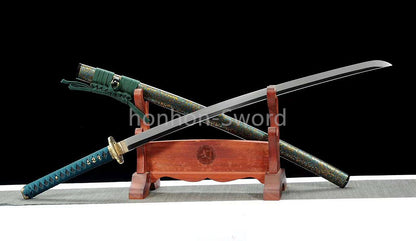 L6 Steel 26inch Mirror Polished Japanese Katana Samurai Sword Brass Tsuba Full Tang For Battle