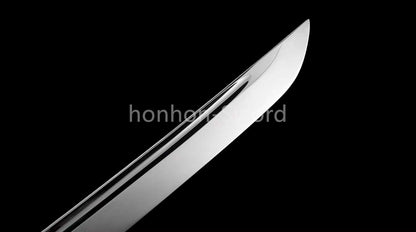 26inch L6 Steel Japanese Katana Samurai Sword Mirror Polished Brass Tsuba Full Tang For Battle
