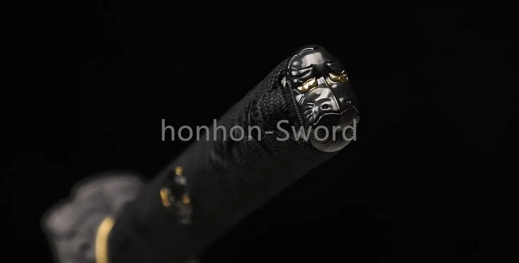 L6 Steel Clay Tempered Japanese Katana Samurai Sword 26inch Brass Tsuba Full Tang For Battle