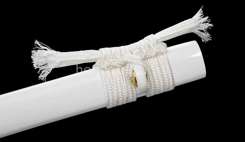 Épée Nagamaki en acier à ressort, véritable épée de samouraï japonaise, forgée à la main pour la bataille, noire, 9260 
