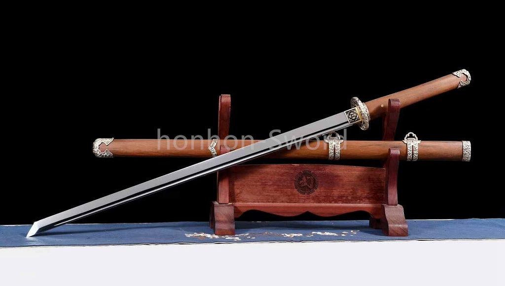 L6 Steel Mirror Polished Tang Dynasty Dao 唐刀 Chinese Dao Sword Hand Forge for Battle