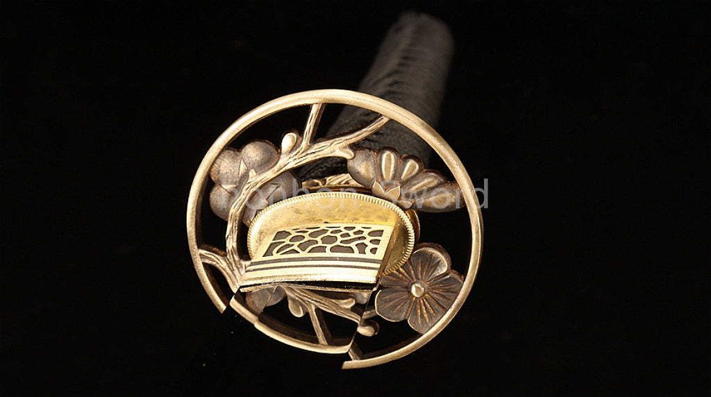 Katana à lame bleue en acier à haute teneur en carbone 1095, épée de samouraï japonais, épée complète noire 