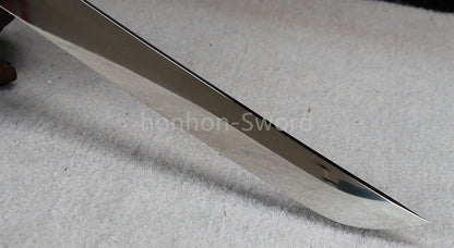 Katana à lame bleue en acier à haute teneur en carbone 1095, épée de samouraï japonais, épée complète noire 