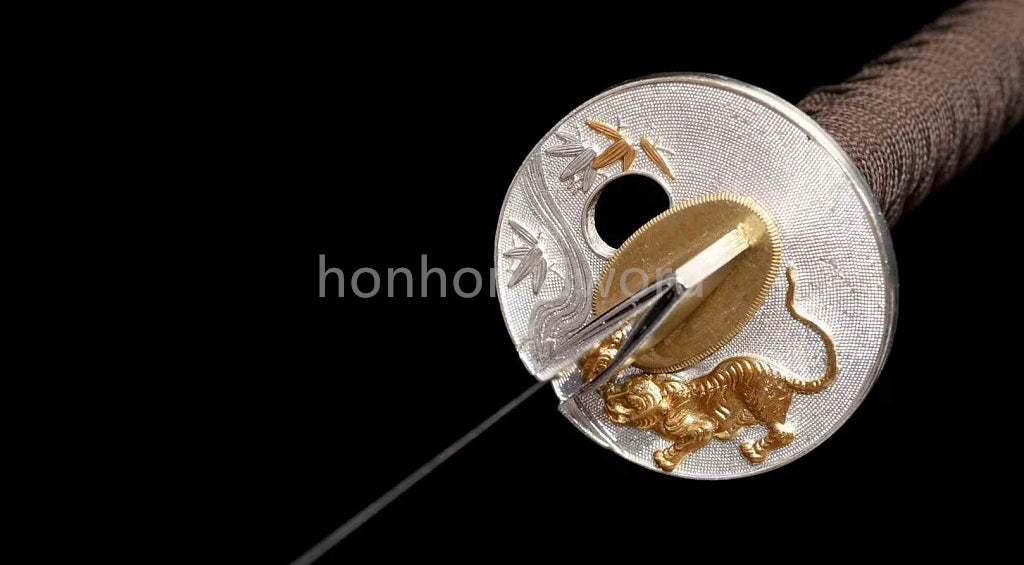 Katana à lame bleue en acier à haute teneur en carbone 1095, épée de samouraï japonais, épée complète noire 