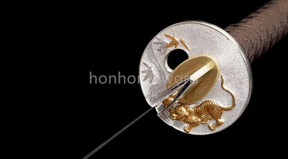 Katana à lame bleue en acier à haute teneur en carbone 1095, épée de samouraï japonais, épée complète noire 