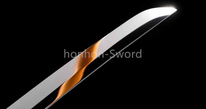 Katana à lame bleue en acier à haute teneur en carbone 1095, épée de samouraï japonais, épée complète noire 