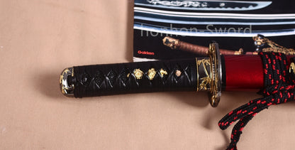 9260 Spring Steel Wakizashi Japanese Samurai Sword Sharp for Battle