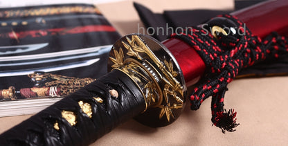 9260 Spring Steel Wakizashi Japanese Samurai Sword Sharp for Battle