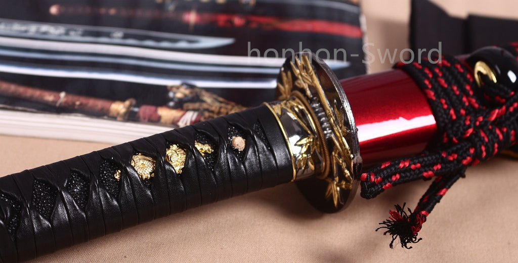 9260 Spring Steel Wakizashi Japanese Samurai Sword Sharp for Battle