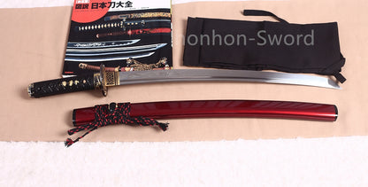 9260 Spring Steel Wakizashi Japanese Samurai Sword Sharp for Battle